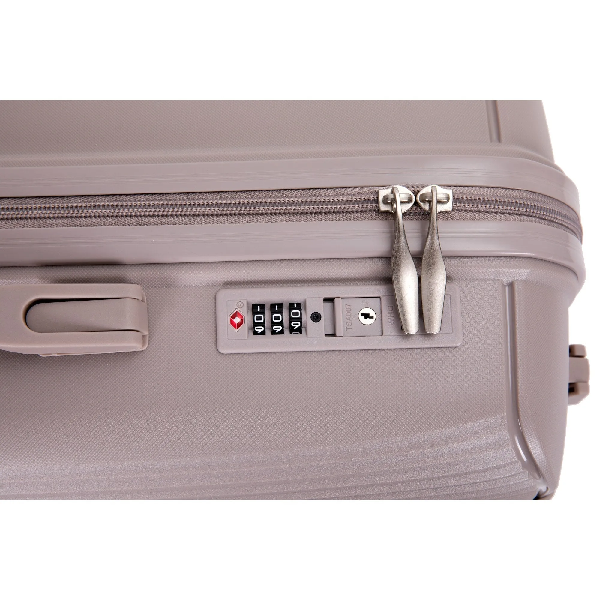 PP Expandable Luggage Sets with TSA Lock and Spinner Wheels, 3-Piece Set Hardshell Suitcase with Zippered Pocket