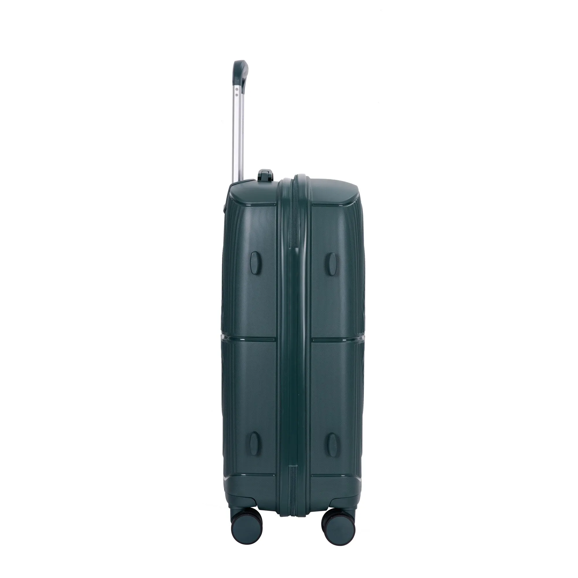 PP Expandable Luggage Sets with TSA Lock and Spinner Wheels, 3-Piece Set Hardshell Suitcase with Zippered Pocket