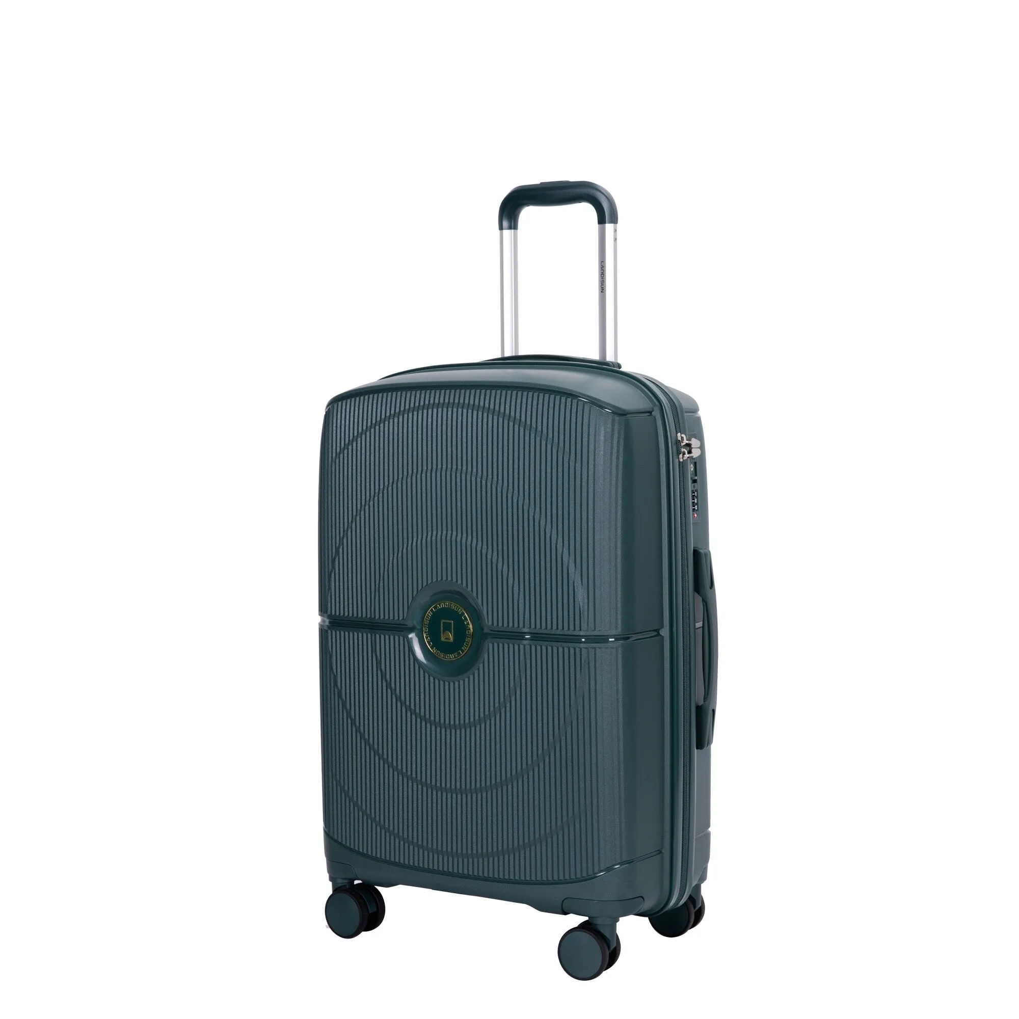 PP Expandable Luggage Sets with TSA Lock and Spinner Wheels, 3-Piece Set Hardshell Suitcase with Zippered Pocket
