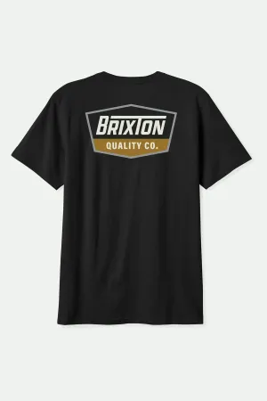 Regal S/S Standard T-Shirt - Black/Off White/Metal Bronze