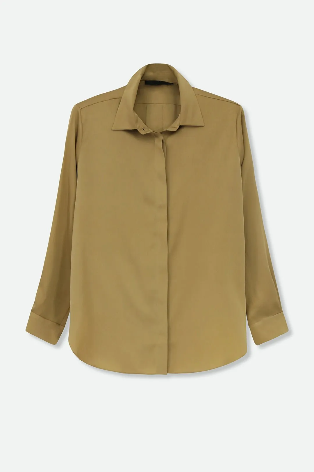 SAINT SHIRT WITH TIE IN SILK CHARMEUSE