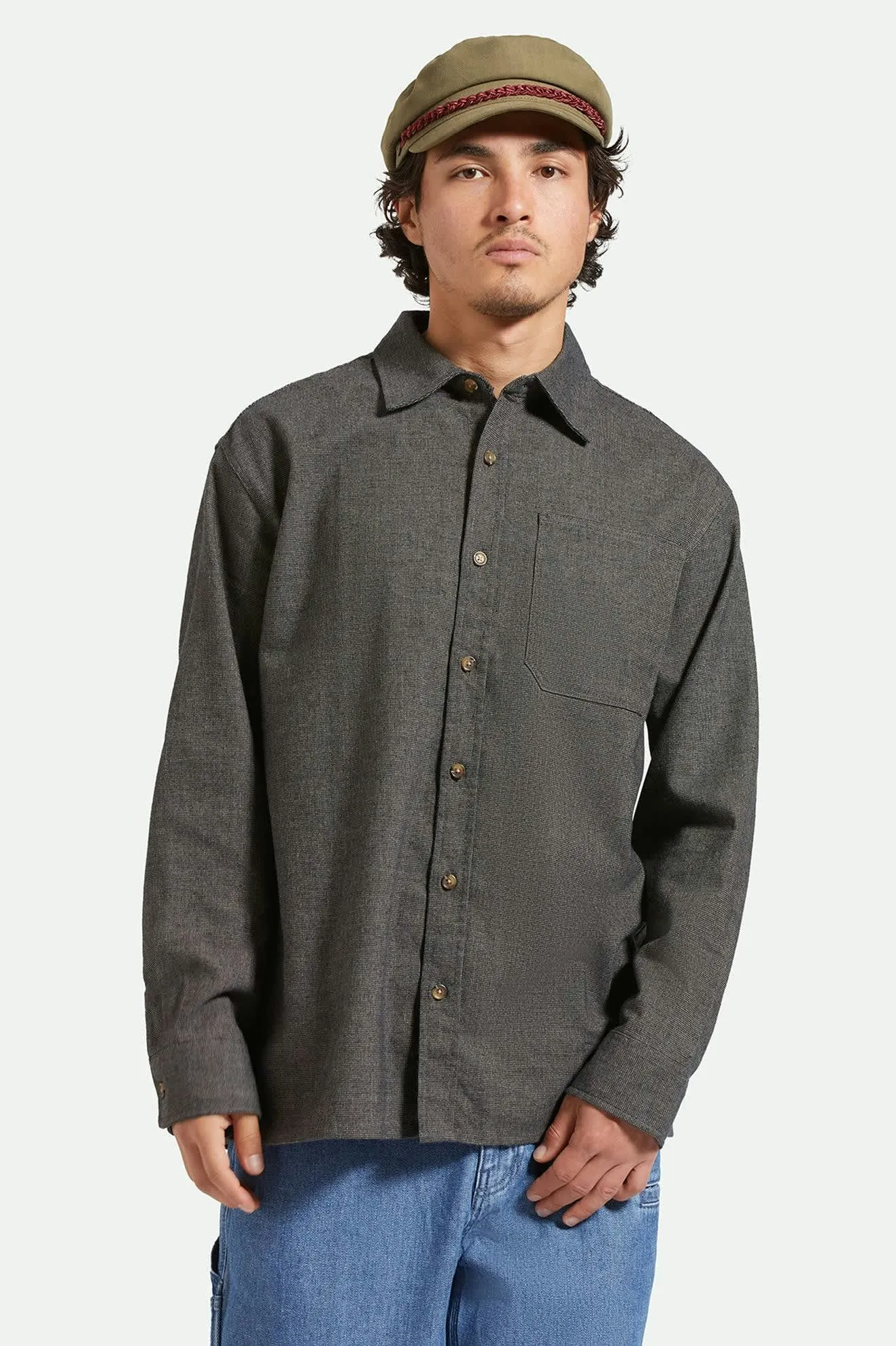 Selden L/S Overshirt - Mixed Tweed