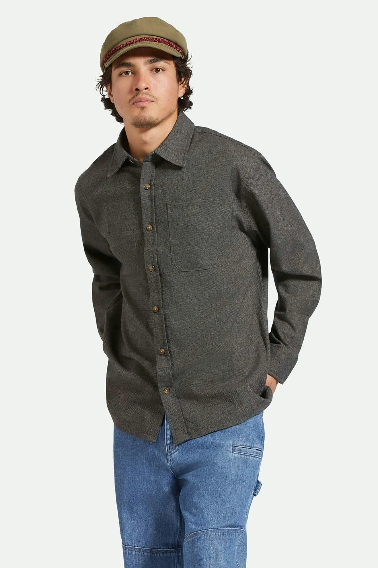 Selden L/S Overshirt - Mixed Tweed