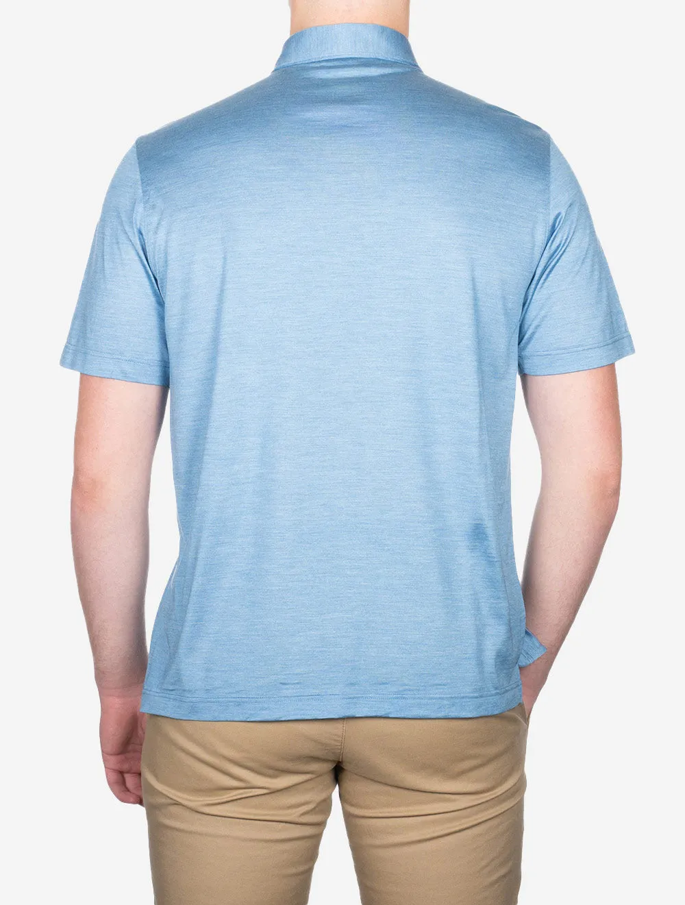 Silk Polo Blue