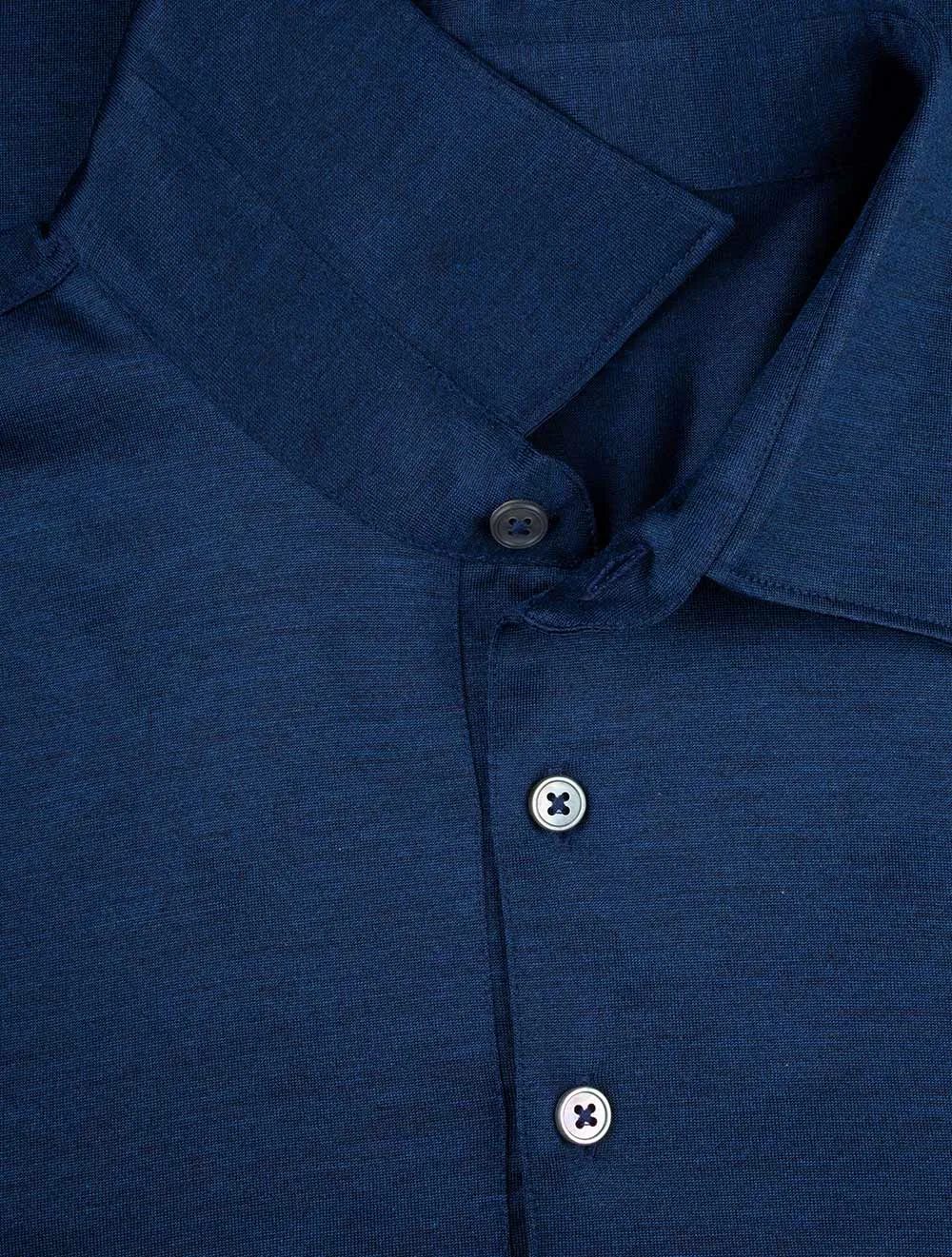 Silk Polo Navy