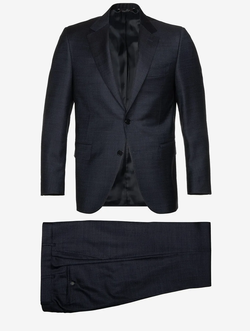 Slub Finished Suit Navy