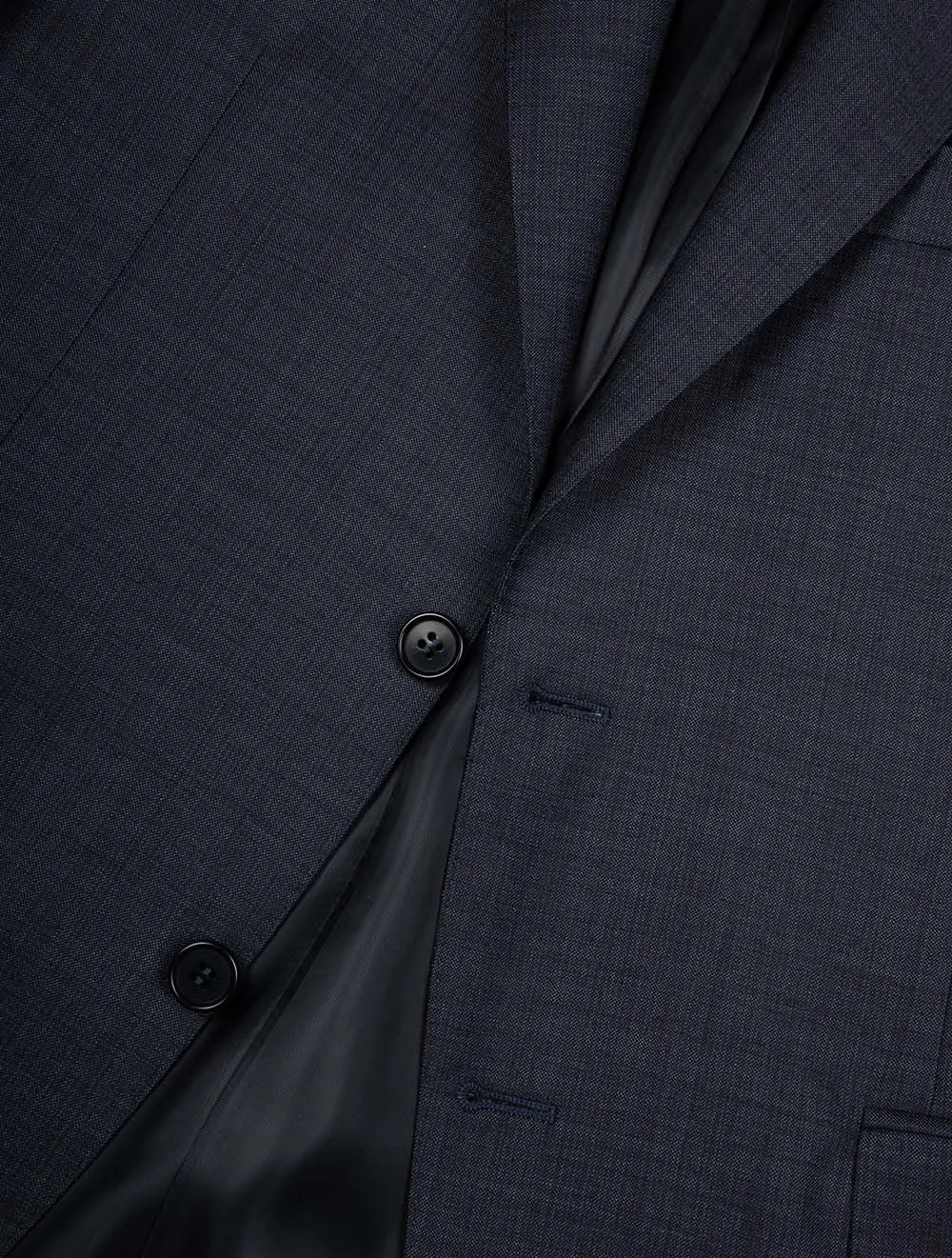 Slub Finished Suit Navy