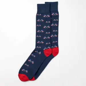 Socks - Crossed American Flag