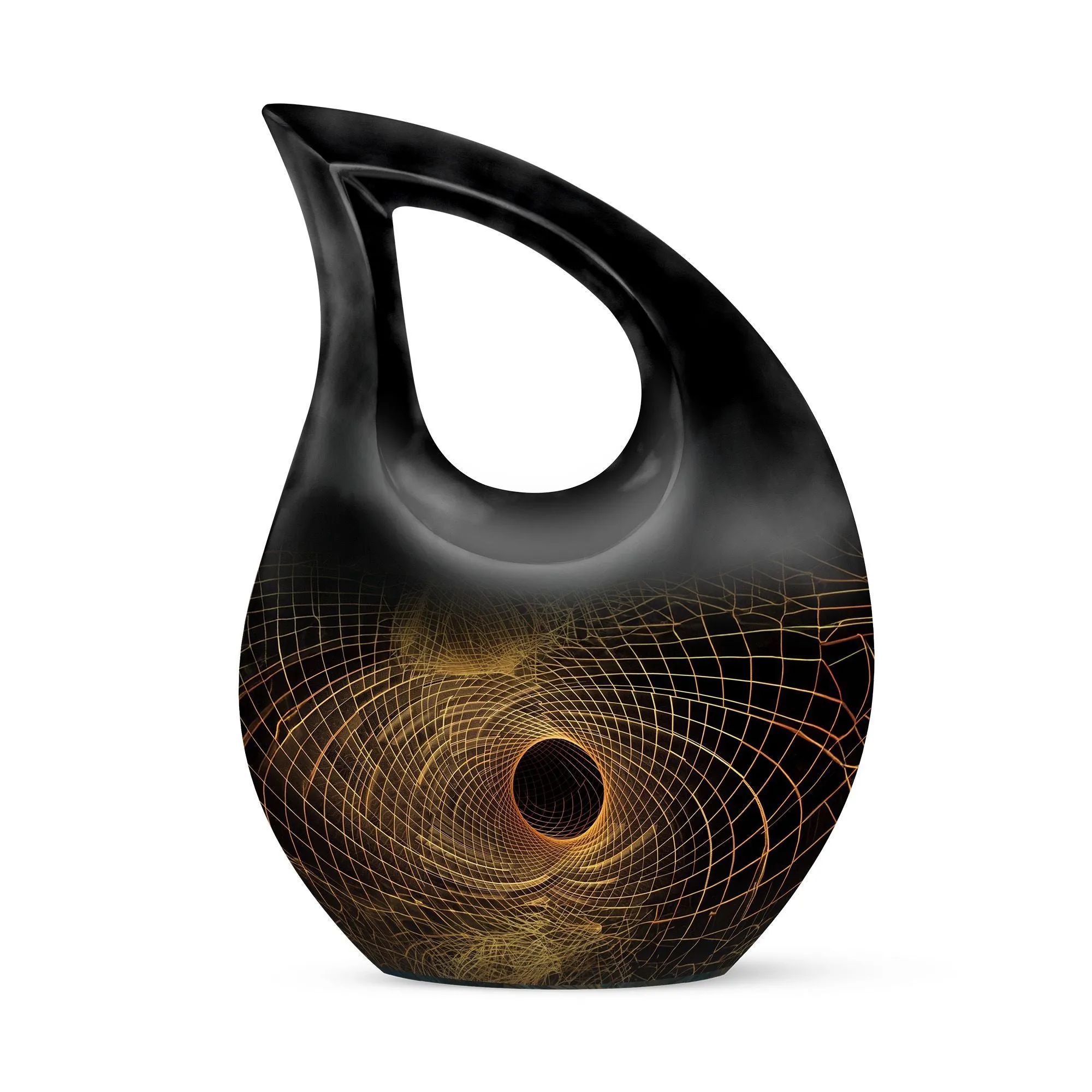 Spiral Urn – 10 Inches Large Beautiful Memorial Urn