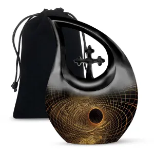 Spiral Urn – 10 Inches Large Beautiful Memorial Urn