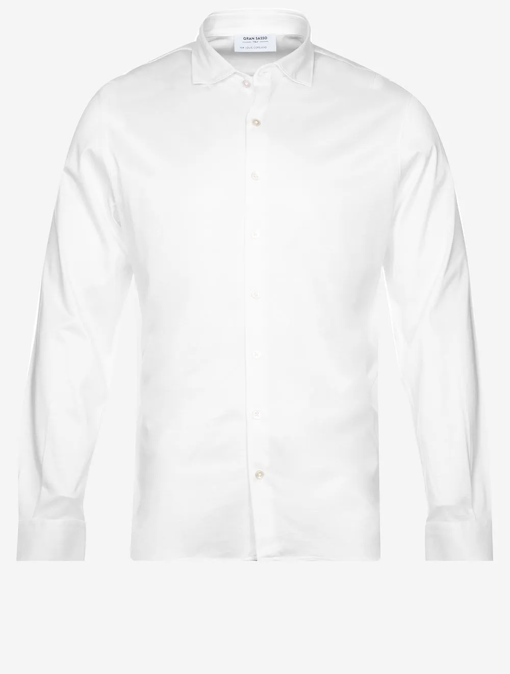 Stretch Polo Jersey Shirt Pure White