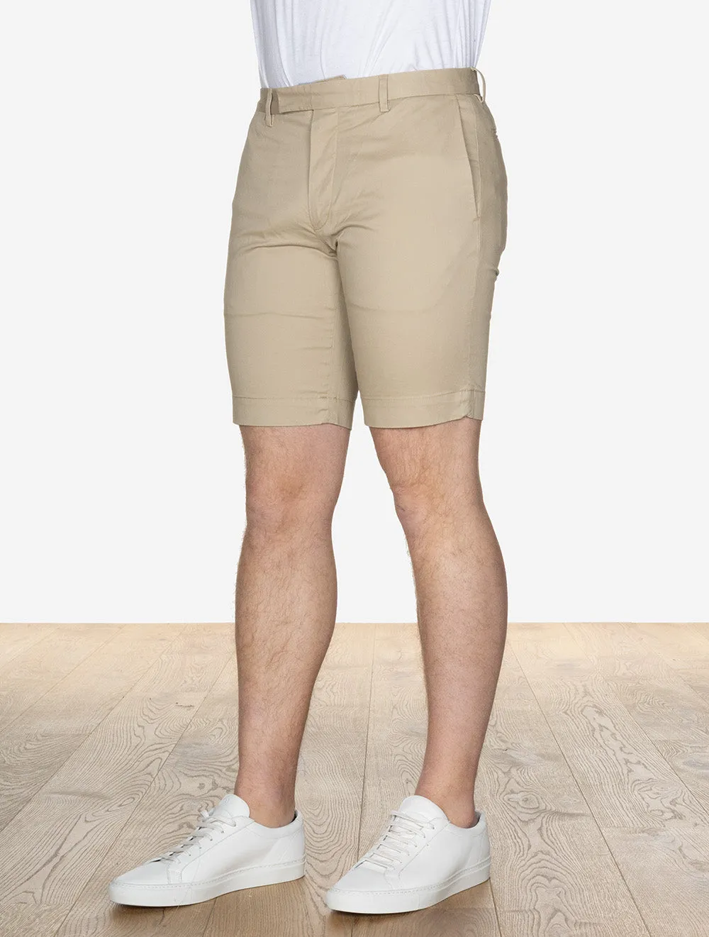 Stretch Slim Fit Chino Short Khaki