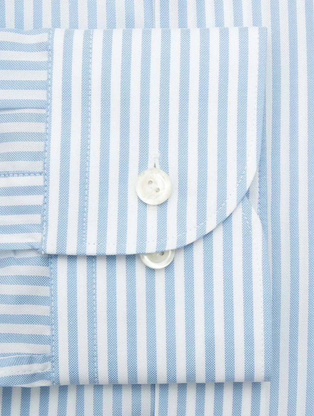 Stripe Signature Oxford Slim Fit Shirt Light Blue