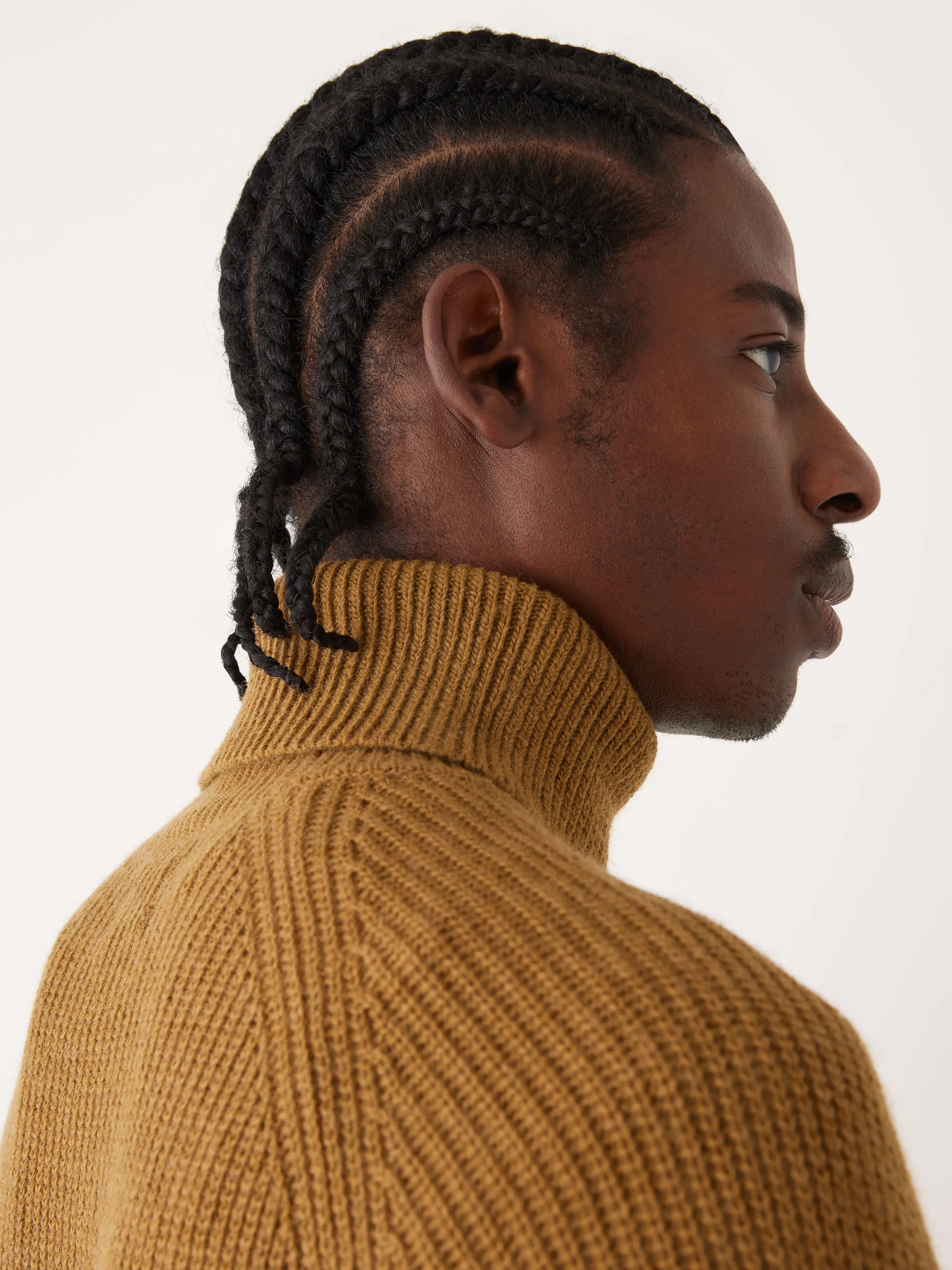 The Turtle Neck Sweater in Burnt Toffee