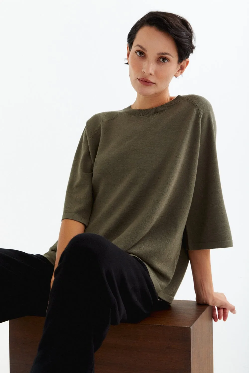 Thin Knitted T-Shirt