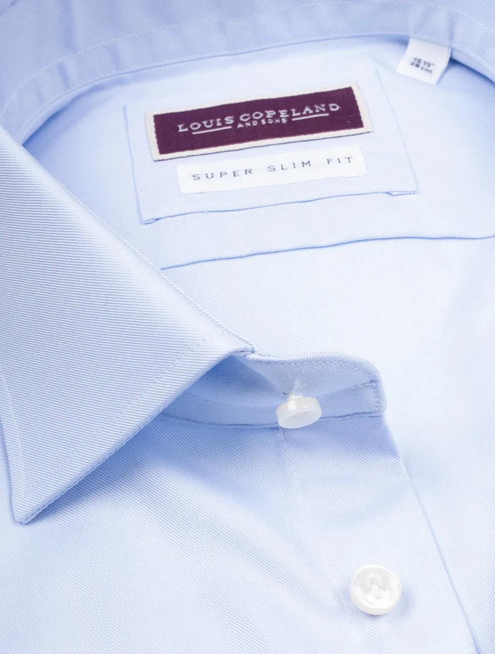Thomas Mason Super Slim Shirt Blue