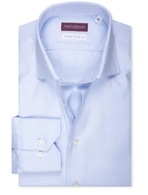 Thomas Mason Super Slim Shirt Blue