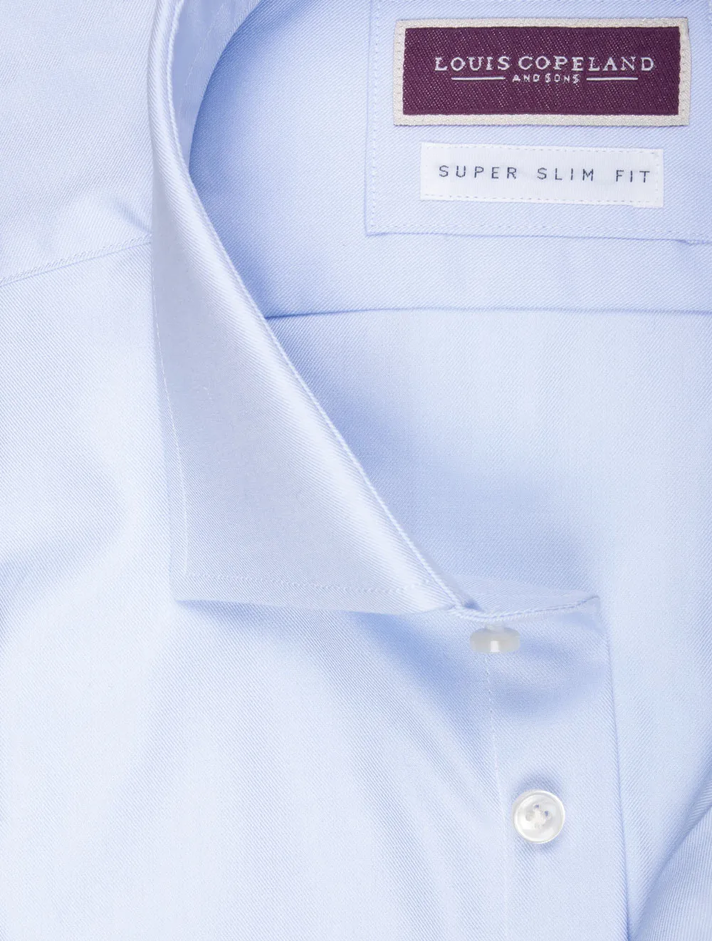 Thomas Mason Super Slim Shirt Blue