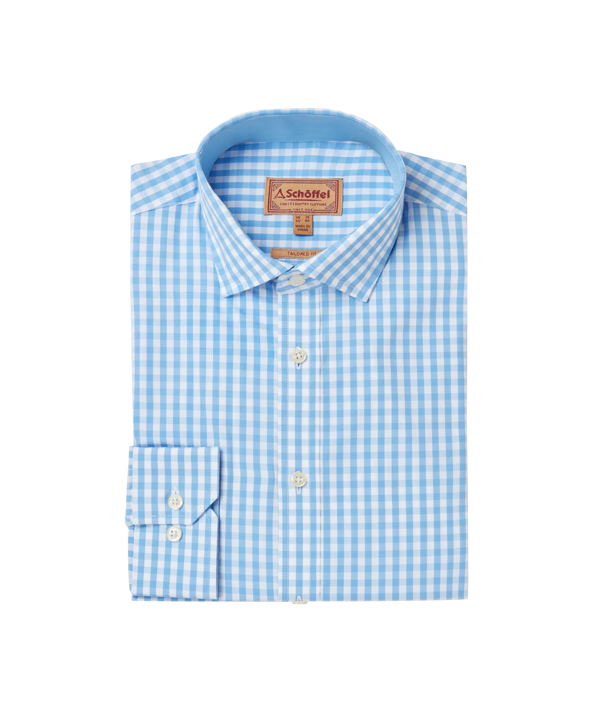 Thorpeness Tailored Shirt - Blue Check