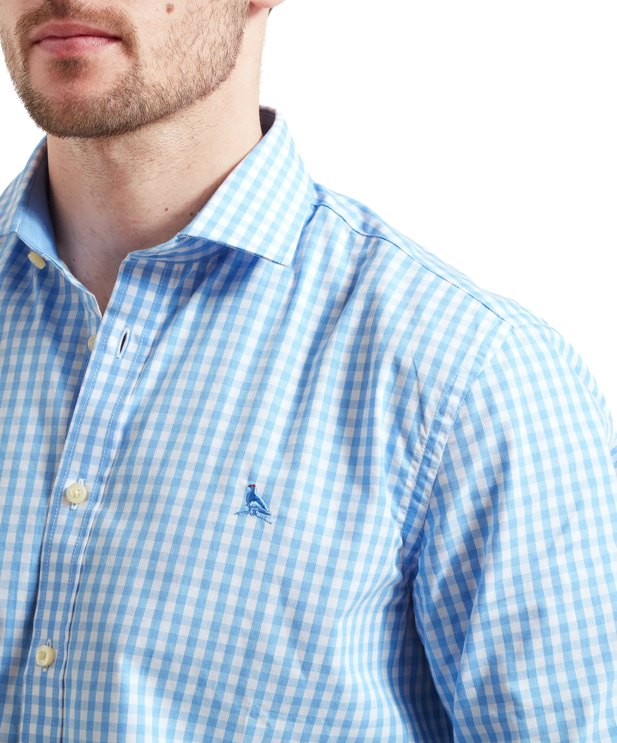 Thorpeness Tailored Shirt - Blue Check