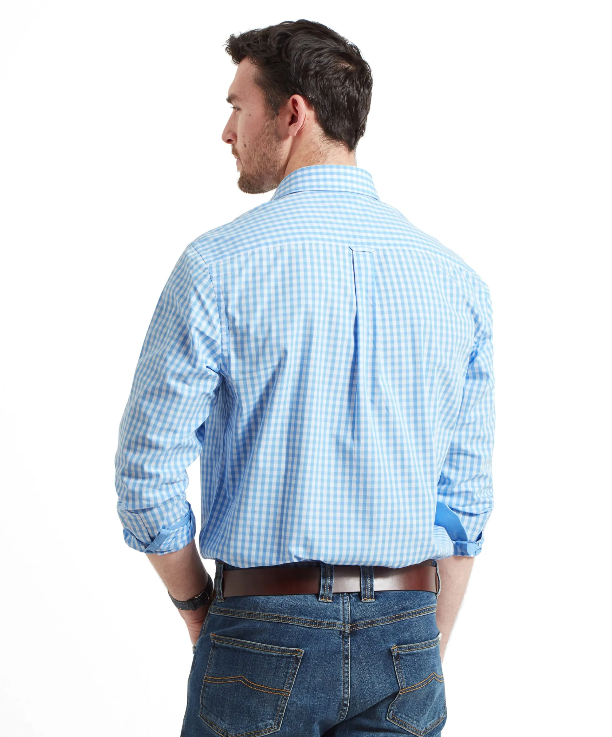 Thorpeness Tailored Shirt - Blue Check