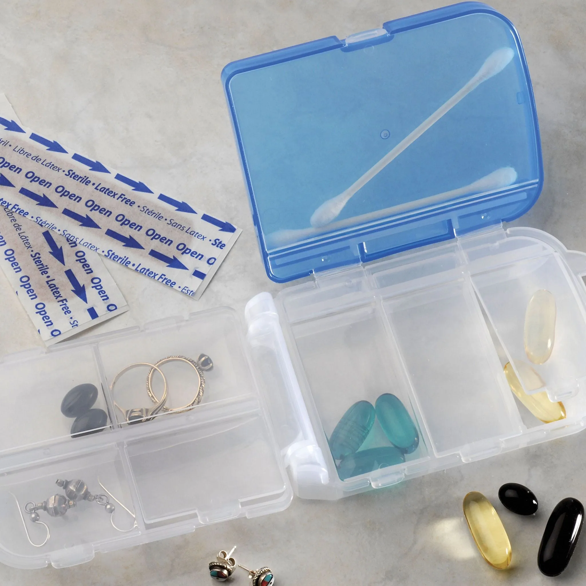 Tri-fold Pill and Storage Box