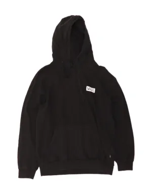 VANS Womens Relaxed Fit Hoodie Jumper UK 16 Large Black Cotton