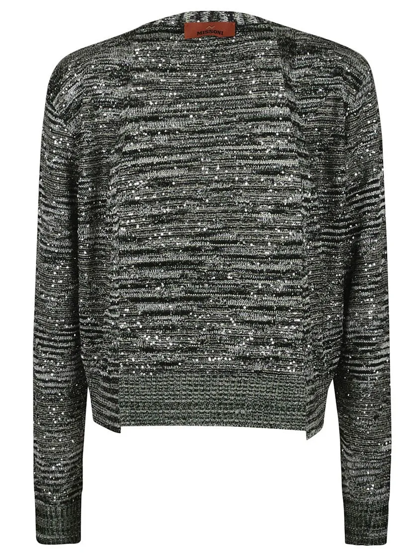 Viscose And Lurex Cardigan
