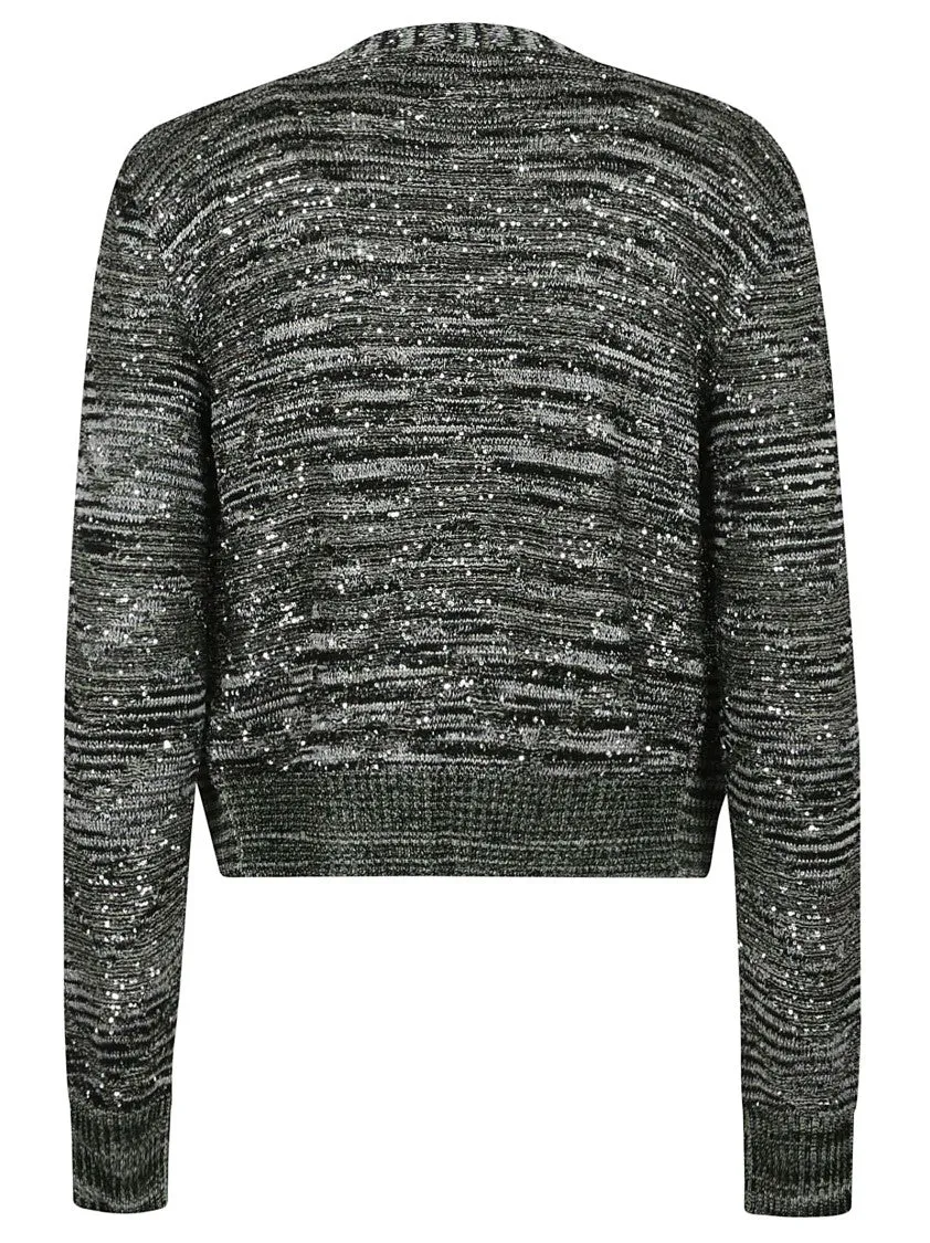 Viscose And Lurex Cardigan