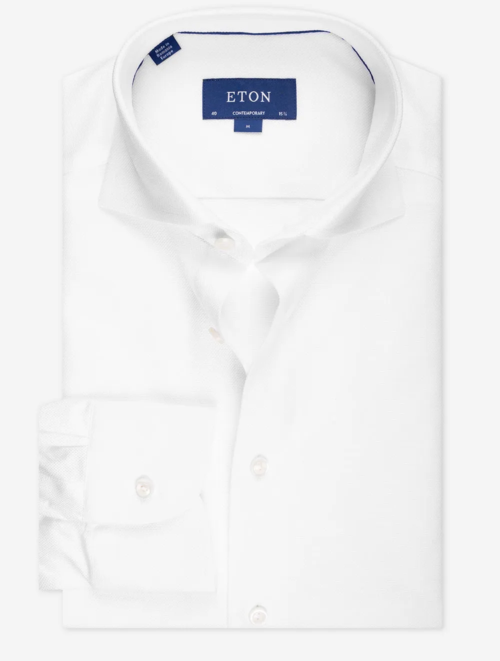 White Pique Contemporary Fit Shirt