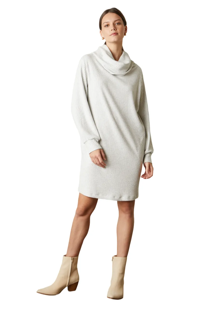 Winnie Lux Rib Dress - Ash