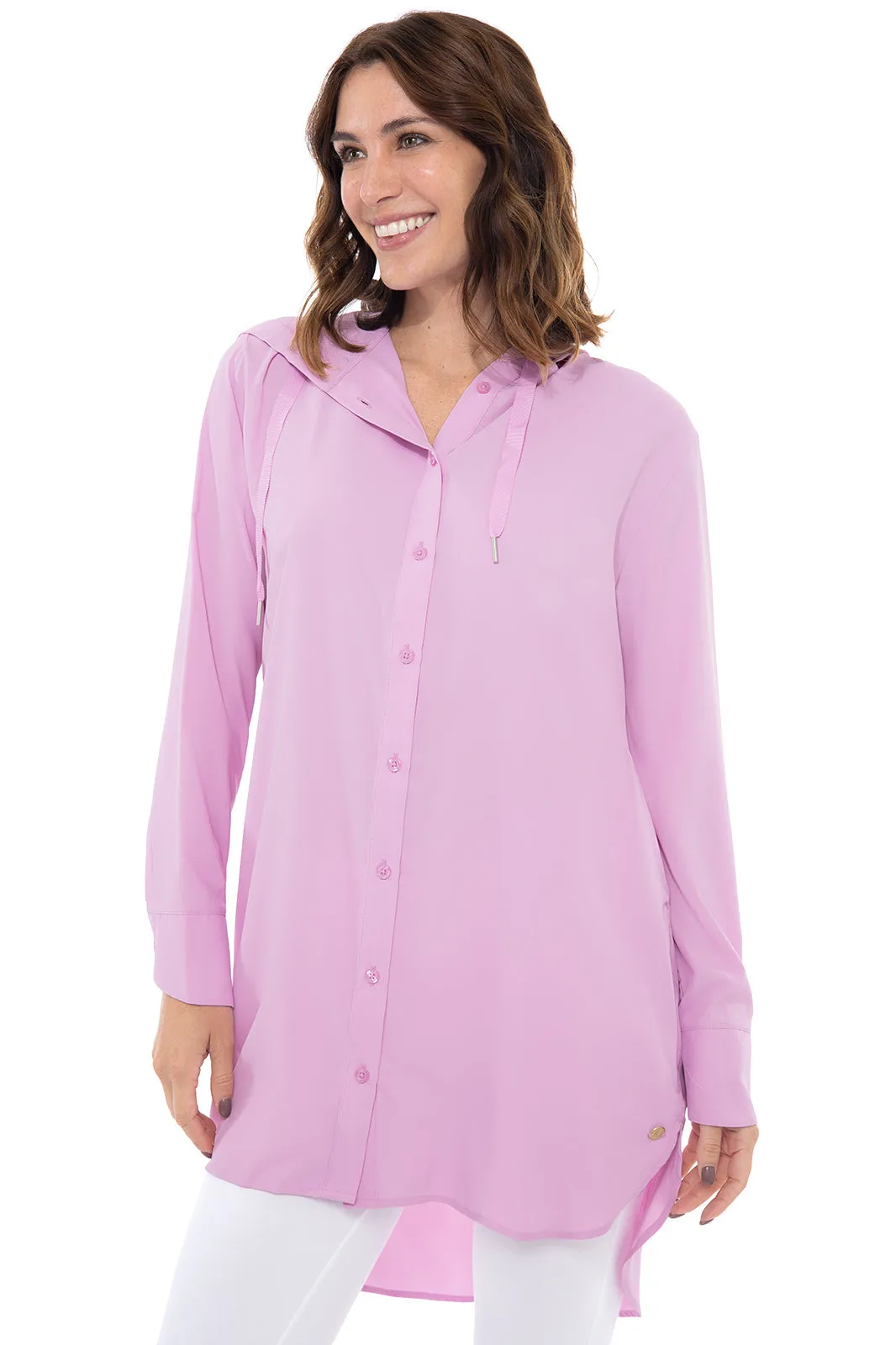 Women's Palma Aire Beach Shirt | Peony Pink