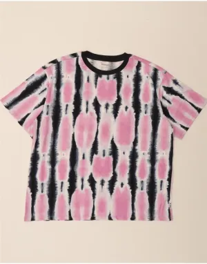 WRANGLER Mens T-Shirt Top Medium Pink Tie Dye Cotton
