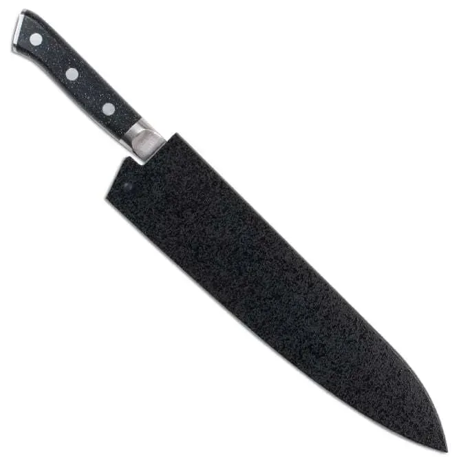 Zanmai Pro Damascus Gyuto SE with Black Lacquer Saya Cover