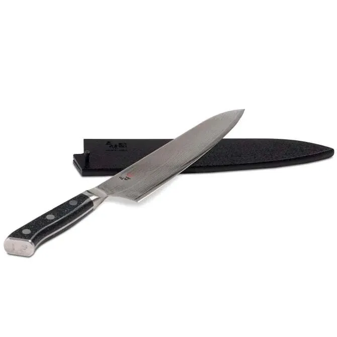 Zanmai Pro Damascus Gyuto SE with Black Lacquer Saya Cover