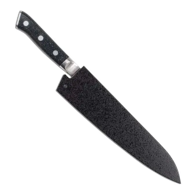 Zanmai Pro Damascus Gyuto SE with Black Lacquer Saya Cover