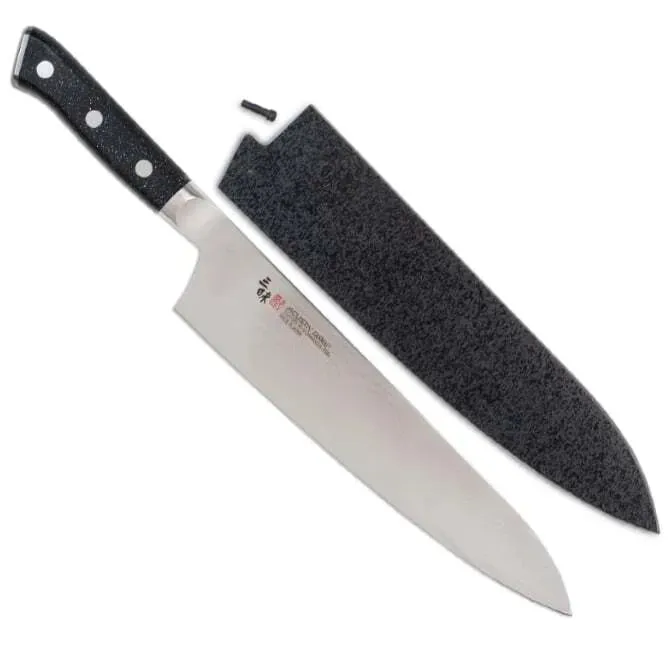 Zanmai Pro Damascus Gyuto SE with Black Lacquer Saya Cover