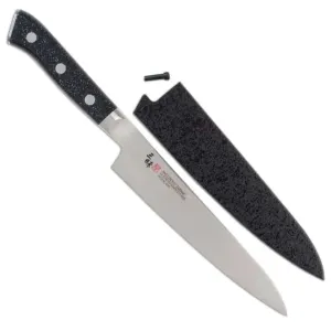 Zanmai Pro Damascus SE Petty 5.9-in with Black Lacquer Saya Cover