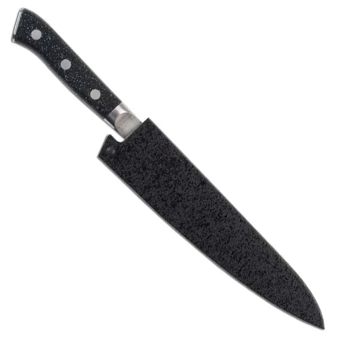 Zanmai Pro Damascus SE Petty 5.9-in with Black Lacquer Saya Cover